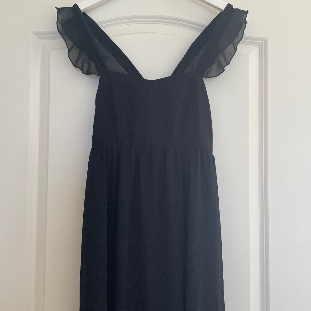 Show Me Your Mumu June Black Size Small Chiffon Bridesmaids Dress $198 Maternity - Picture 5 of 12